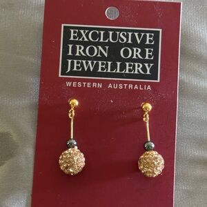 Australian hematite earrings